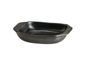 De La Terra Rectangular Baker, Black, 12" x 11" N3