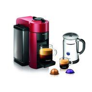 Nespresso A+GCC1-US-RE-NE VertuoLine Evoluo Coffee & Espresso Maker with Aeroccino Plus Milk Frother, Red N4