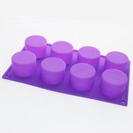 OrangeTag Round Cylinder Soap Cupcake Silicone Mold N2