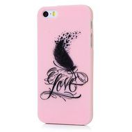 iPhone SE Case,iPhone 5S Case,iPhone 5 Case - Cute Black Feather Love Hearts Series Shockproof Flexible Soft TPU... N20