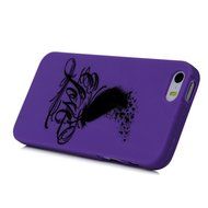 iPhone SE Case,iPhone 5S Case,iPhone 5 Case - Cute Black Feather Love Hearts Series Shockproof Flexible Soft TPU... N25