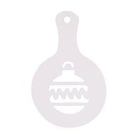 Christmas Designs PP Plastic Coffee Flowers Die Fancy Coffee Printing Template Model Milk Foam Spray Tool 8PCS... N14
