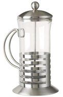 18/8 Stainless Steel with Glass 3 Cup French Press Coffee Maker, 12 Oz