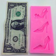 1PCS New morden Girl Silicone High-heeled shoes Fondant mold Decorating Cupcakes, Cake Decorations,Candy. Diva...