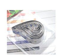 Anyana 7pcs set Paisley Pattern Stainless Steel Cookie Cutter Cake Mould Tool Kitchen Tool Sugar Paste Baking...