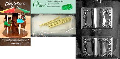 Cybrtrayd R002 Book Chocolate Candy Mold with Exclusive Cybrtrayd Copyrighted Chocolate Molding Instructions plus...