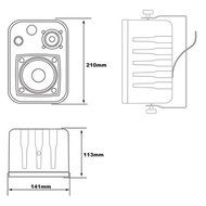 PROFICIENT AUDIO SYSTEMS ASP25W 3-Way Indoor/Outdoor 50-Watt Speakers (White) N3