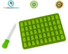 Gummy Bear Mold for Hard Candy &amp; Chocolate Molds - Gelatin Maker - Bonus Syringe For Easy Filling - BPA Free &amp;... N5