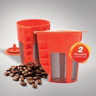2 Refillable/Reusable Carafe KCup Filters by Housewares Solutions for Keurig 2.0: K200, K300, K400, K500 Series... N8