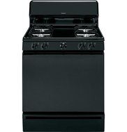 Hotpoint RGB525DEHBB 30" Black Gas Sealed Burner Range