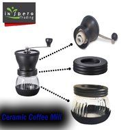 Manual Coffee Grinder, Top Quality, Stainless Steel, Fortified Glass, Ceramic Core, Adjustable Grinder, Make Fresh... N4
