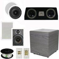 5.1 Home Theater 6.5" Speaker Set with Center, 12" Powered Sub and More TS65CWC51SET6