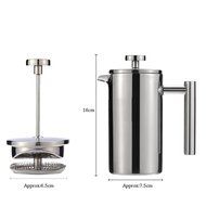 Cafetiere Stainless Steel French Press Coffee Maker Pot Double Wall Espresso Coffee Maker Jug 350ml N5