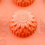 15-cavity Sunflower Silicone Mold Tray Cake Chocolate Cookie Muffin Baking Pan Cupcake Chocolate Mold Bakeware... N3