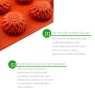 15-cavity Sunflower Silicone Mold Tray Cake Chocolate Cookie Muffin Baking Pan Cupcake Chocolate Mold Bakeware... N4