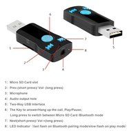 Alloet New MP3 Handsfree Bluetooth 3.0+EDR USB Receiver 5V/20Hz-15Khz Support SD Card N5