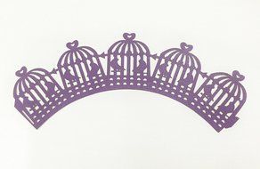 HUAL Cupcake Wrappers 50 Filigree Artistic Bake Cake Paper Cups Birdcage Lace Laser Cut Liner Baking Cup Muffin... N10