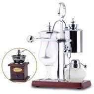 Royal- Coffee Pot Siphon Coffee Maker (can Be Equipped With Grinder Itself) ( Color : Gold ) N2