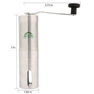 Metrical Poetry Manual Coffee Grinder Mill with Ceramic Conical Adjustable Burr, Premium Hand Coffee Mill - Portable... N3