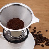 Solefun Pour Over Coffee Filter Cone Coffee Dripper Paperless, Permanent Stainless Steel Ultra Fine Micro Mesh... N6