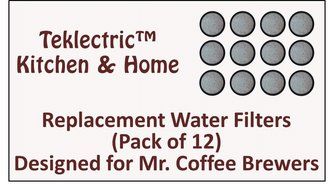 12-Replacement Charcoal Water Filters for Mr. Coffee Machines
