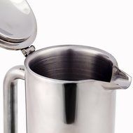 1000ML 202 Stainless Steel Double Walled Tea Pot Coffe Maker with Handle K1876-3 N3