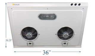 KAZE APPLIANCE VC-K202SS30 Ultra Slim Profile Stainless Steel Kitchen Range Hood, 30-Inch N3