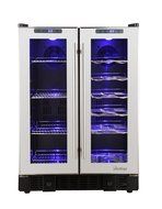 Vinotemp 36-Bottle Touch Screen Mirrored Wine and Beverage Cooler