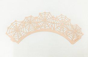 HUAL Cupcake Wrappers 50 Filigree Artistic Bake Cake Paper Cups Spider silk Lace Laser Cut Liner Baking Cup Muffin... N11