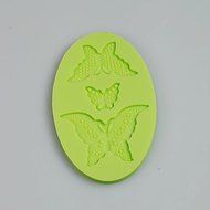 Sher Lace Butterflys Silicone Mold for Chocolate Polymer Clay Candy Sugarcraft Tools Cake Decoration Mould N3