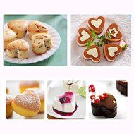 Cy3Lf Silicone Chocolate Molds Candy Mold &amp; Ice Cube DIY Baking Trays Heart Shaped Jelly Pan 10-Cavity (PACK OF 2) N2