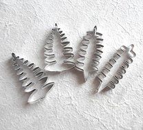 Set of Silicone mold Fern Leaf and 4 cutters N5