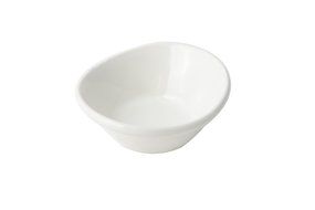Bon Chef 9103 Aluminum Oval Stackable Ramekin, 4 oz Capacity, 3-3/4" Diameter, Sandstone White (Pack of 24)