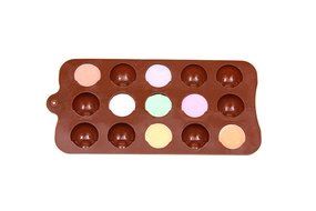 Eyeball Half Round Candy Chocolate Soap Jello Tray Mold Silicone Party maker (Ships From USA)