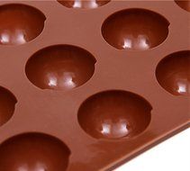 Eyeball Half Round Candy Chocolate Soap Jello Tray Mold Silicone Party maker (Ships From USA) N3