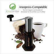 Premium Ceramic Burr Manual Coffee Grinder, Best Coffee Bean Grinder by EcoGrinder - Adjustable, Portable, Stainless... N5