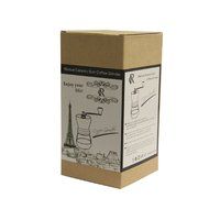 RC Mini Hand-Crank Coffee Bean Grinder Manual Coffee Grinding Mill 120g With Brush &amp; Lid - Brown N8