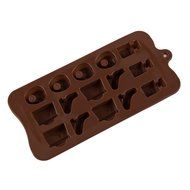15 Cavity Cute Animal Silicone Chocolate Candy Ice Jelly Soap Molds Moulds Handmade DIY Mold Bear N51