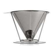 Chephon Paperless Pour Over Coffee Dripper - Stainless Steel Reusable Clever Coffee Filter Cone with Base Holder... N2