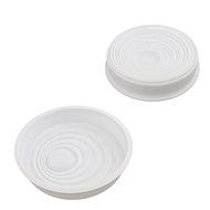 Round &amp; Waves Design Silicone Mousse Cake Mould Cake Mold Silicone Flexible For Mousse Cake Breads Brownie Cornbread... N6
