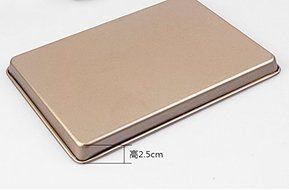 High Quality Carbon Steel Golden Cake Pan Nonstick Baking Pan Bakeware N4