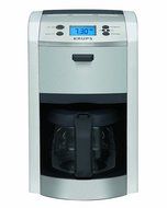 KRUPS KM8105 12-Cup Die-Cast Programmable Coffee Maker with Stainless Steel Housing, Silver N4