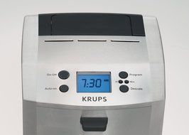 KRUPS KM8105 12-Cup Die-Cast Programmable Coffee Maker with Stainless Steel Housing, Silver N5