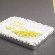 Nordic Ware Natural Aluminum Commercial Square Cake Pan with Lid, Exterior 9.88 x 9.88 Inches N9