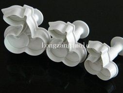 Set of 3pcs Cherry plunger Cutter cake decorating fondant embossing tool