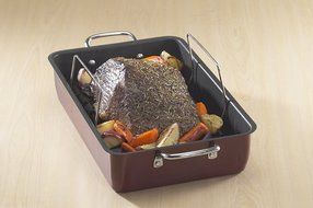 Nordic Ware 41722 Roaster with Rack, X-Large, Black N6