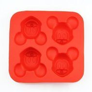 4 Cavity Mickey Mouse Silicone Cake Molds Chocolate Craft Candy Baking Mold N2