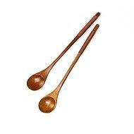 "B Long Handle Wooden Mixing Spoon Tie Wire Round Handle Ladle Stirring Spoon" shopping