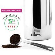 LINKYO French Coffee Press - Stainless Steel Coffee Maker 34oz, 1L N19