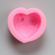 Y&amp;XL&amp;H Flowers Love Chocolate Silicone Molds,Cake Molds,Soap Molds,Decoration Tools Bakeware N3